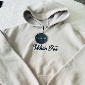 White Fox Boutique Cream Hoodie